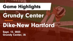 Grundy Center  vs ****-New Hartford  Game Highlights - Sept. 12, 2023