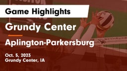 Grundy Center  vs Aplington-Parkersburg  Game Highlights - Oct. 5, 2023