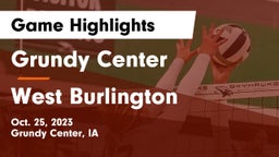 Grundy Center  vs West Burlington  Game Highlights - Oct. 25, 2023