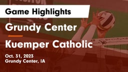 Grundy Center  vs Kuemper Catholic  Game Highlights - Oct. 31, 2023