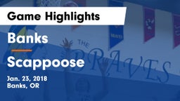 Banks  vs Scappoose  Game Highlights - Jan. 23, 2018