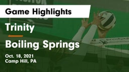Trinity  vs Boiling Springs  Game Highlights - Oct. 18, 2021