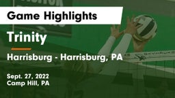 Trinity  vs Harrisburg  - Harrisburg, PA Game Highlights - Sept. 27, 2022