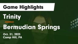 Trinity  vs Bermudian Springs  Game Highlights - Oct. 31, 2023