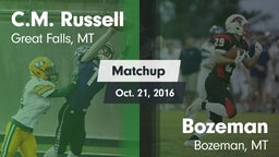 Matchup: Russell  vs. Bozeman  2016