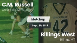 Matchup: Russell  vs. Billings West  2019