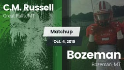 Matchup: Russell  vs. Bozeman  2019