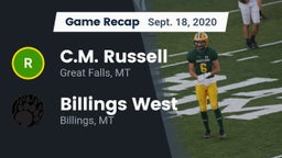 Recap: C.M. Russell  vs. Billings West  2020