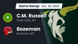 Recap: C.M. Russell  vs. Bozeman  2020