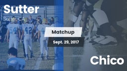 Matchup: Sutter  vs. Chico  2017