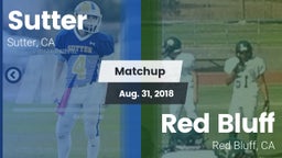 Matchup: Sutter  vs. Red Bluff  2018