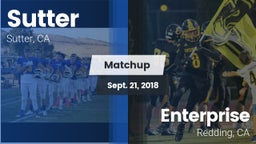 Matchup: Sutter  vs. Enterprise  2018
