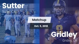 Matchup: Sutter  vs. Gridley  2018