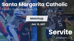 Matchup: Santa Margarita vs. Servite  2017