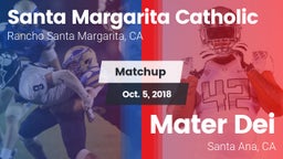 Matchup: Santa Margarita vs. Mater Dei  2018