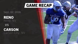 Recap: Reno  vs. Carson  2016