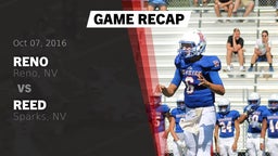 Recap: Reno  vs. Reed  2016