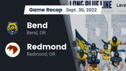 Recap: Bend  vs. Redmond  2022