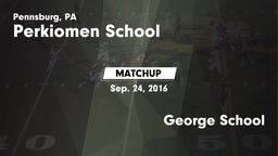 Matchup: Perkiomen vs. George School 2016