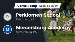 Recap: Perkiomen School vs. Mercersburg Academy 2019
