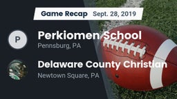Recap: Perkiomen School vs. Delaware County Christian  2019