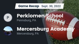 Recap: Perkiomen School vs. Mercersburg Academy 2022