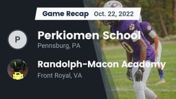 Recap: Perkiomen School vs. Randolph-Macon Academy  2022