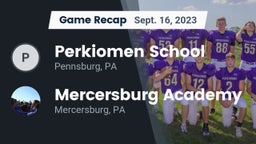 Recap: Perkiomen School vs. Mercersburg Academy 2023