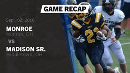 Recap: Monroe  vs. Madison Sr.  2016