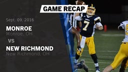 Recap: Monroe  vs. New Richmond  2016