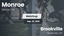 Matchup: Monroe  vs. Brookville  2016
