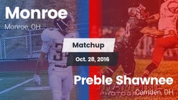 Matchup: Monroe  vs. Preble Shawnee  2016