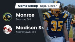 Recap: Monroe  vs. Madison Sr.  2017