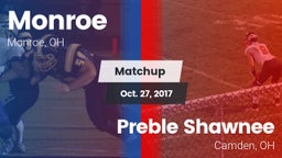 Matchup: Monroe  vs. Preble Shawnee  2017