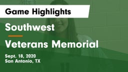 Southwest  vs Veterans Memorial Game Highlights - Sept. 18, 2020