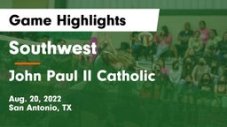 Southwest  vs John Paul II Catholic  Game Highlights - Aug. 20, 2022