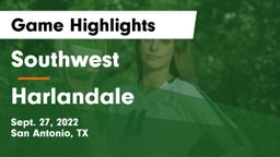 Southwest  vs Harlandale  Game Highlights - Sept. 27, 2022