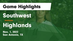Southwest  vs Highlands  Game Highlights - Nov. 1, 2022