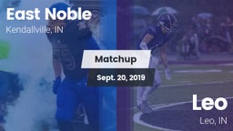 Matchup: East Noble High vs. Leo  2019