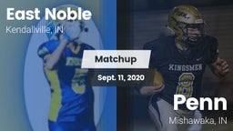 Matchup: East Noble High vs. Penn  2020