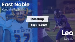 Matchup: East Noble High vs. Leo  2020
