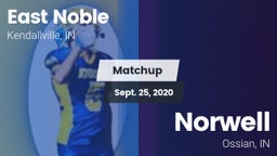 Matchup: East Noble High vs. Norwell  2020