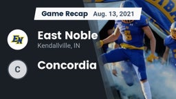 Recap: East Noble  vs. Concordia 2021