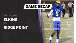 Recap: Elkins  vs. Ridge Point 2015
