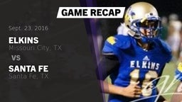 Recap: Elkins  vs. Santa Fe  2016