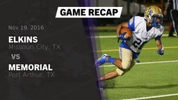 Recap: Elkins  vs. Memorial  2016