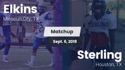 Matchup: Elkins  vs. Sterling  2018
