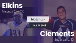 Matchup: Elkins  vs. Clements  2018