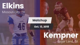 Matchup: Elkins  vs. Kempner  2018