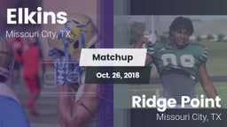 Matchup: Elkins  vs. Ridge Point  2018